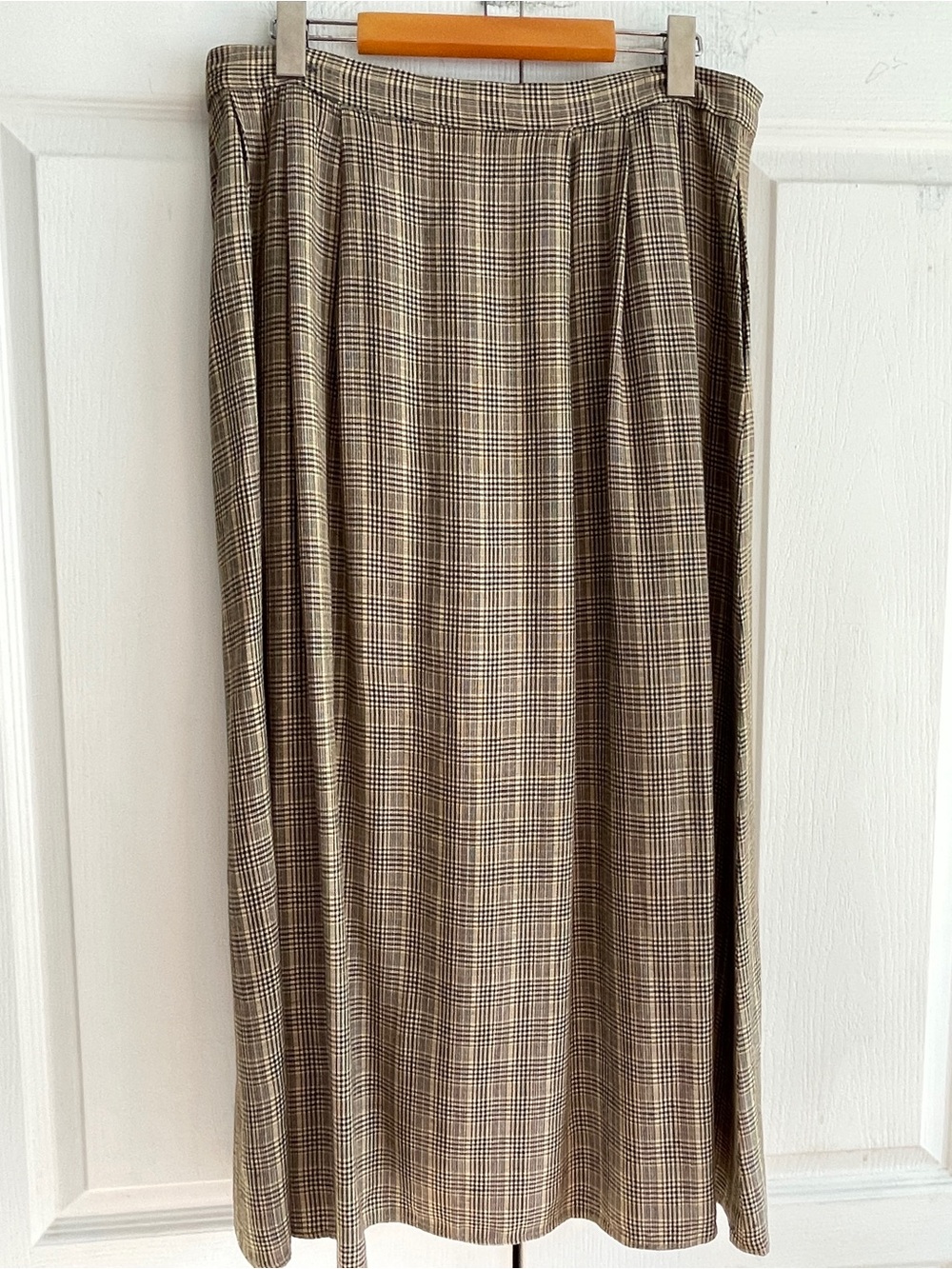 PORTS Plaid Maxi Skirt
